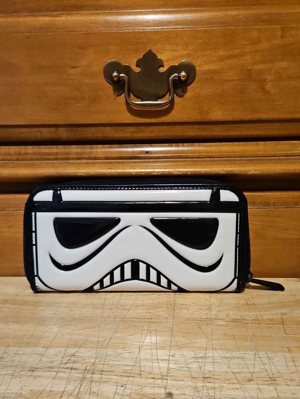 Loungefly Black and White Stormtrooper Zip Wallet